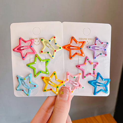 30ps Cute mix hair star pins baby hair pins